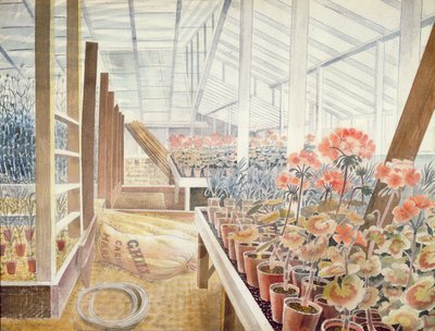 Gerânios e cravos de Eric Ravilious